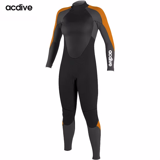 Muta da nuoto per sesso femminile in neoprene elasticizzato da 3 mm per surf e immersioni