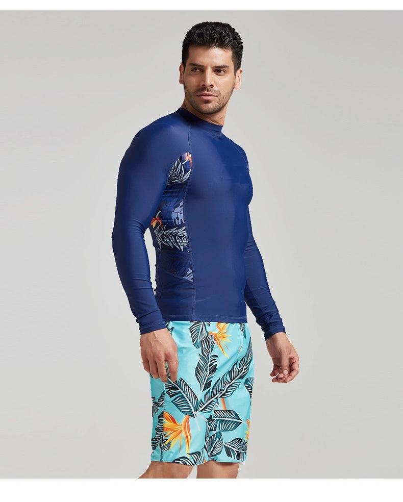 Lycra Long Sleeve Customized Printed Panel Rashguards