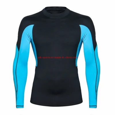 Rash Guard da uomo a maniche lunghe di alta qualità Upf+ da surf