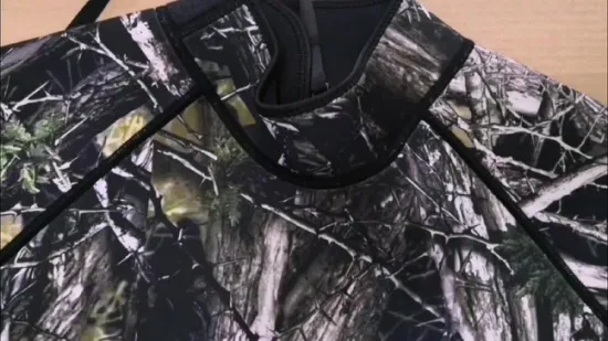 Muta in neoprene da 3 mm Camouflage Manica lunga Abbigliamento sportivo da sub per uomo