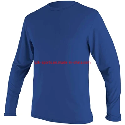 Tuta Upf+ blu Rash guard da surf personalizzato di alta qualità